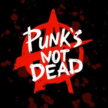Punk rock set. Punks not dead words and design elements. vector illustration. 스톡 일러스트