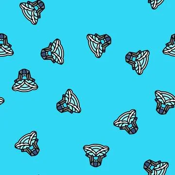 Punk rococo stylish clothes vector seamless pattern 스톡 일러스트