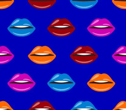 Punk seamless pattern Stock Illustration