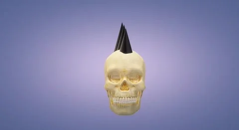 Punk Skull #3 Video stock 216342713