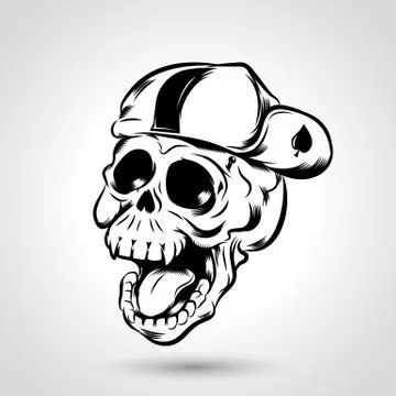 Punk skull Stock Illustration