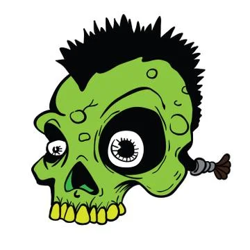 Punk skull Stock Illustration