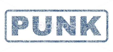 Punk Textile Stamp Stock Illustration