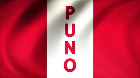 Puno Day in Peru flag Stock Footage 252311143