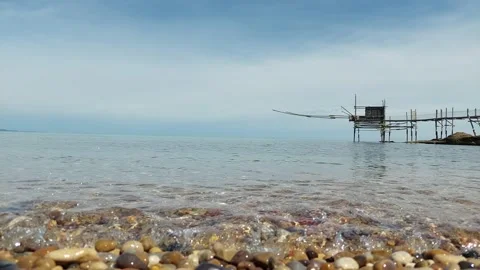 Punta Aderci, Trabocco, Vasto Video stock 221191026