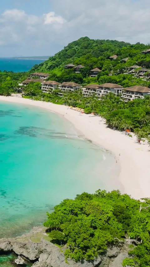 Punta Bunga Beach in Boracay, Philippines. Vídeos de archivo 267119436