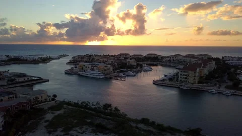 Punta Cana at Dawn Sunset Stock Footage 165615954