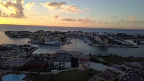 Punta Cana at Dawn Sunset Stock Footage 165619055