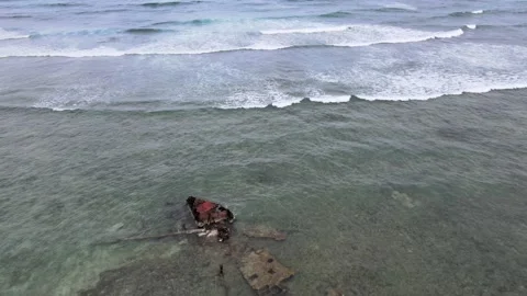 Punta Cana Shipwreck Stock Footage 208076575