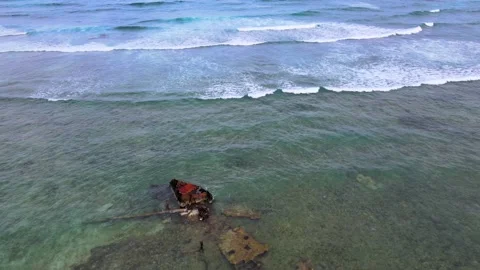 Punta Cana Shipwreck Stock Footage 208077439