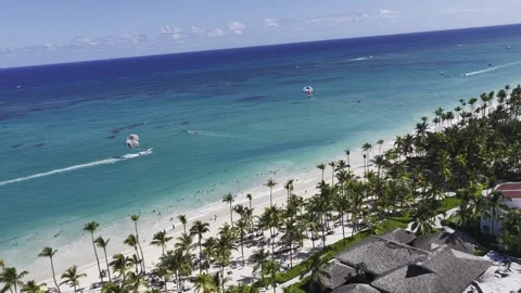 Punta Cana Skyline In Bavaro In Punta Cana Dominican Rep.. Vídeo Stock 324106738