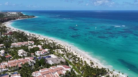 Punta Cana Skyline In Bavaro In Punta Cana Dominican Rep.. Видео 324107306