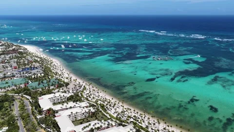 Punta Cana Skyline In Bavaro In Punta Cana Dominican Rep.. Видео 324108145