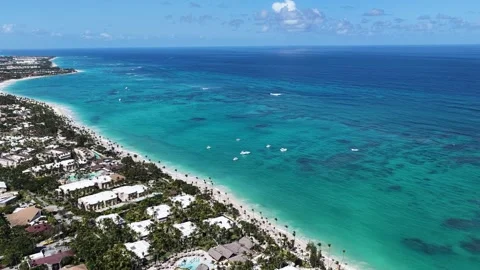 Punta Cana Skyline In Bavaro In Punta Cana Dominican Rep.. Stock Footage 324108321