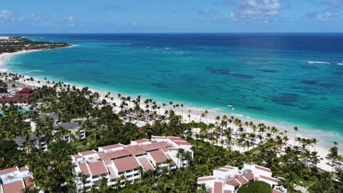Punta Cana Skyline In Bavaro In Punta Cana Dominican Rep.. Stock Footage 324108965
