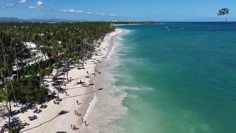 Punta Cana Skyline In Bavaro In Punta Cana Dominican Rep.. Vídeo Stock 324109000