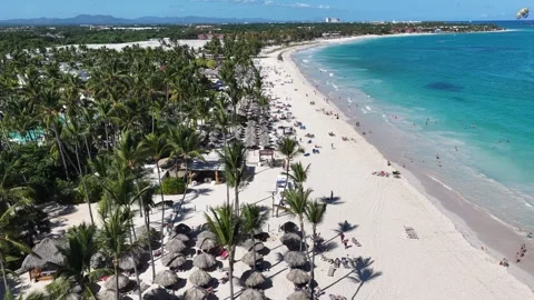 Punta Cana Skyline In Bavaro In Punta Cana Dominican Rep.. Stock Footage 324109296