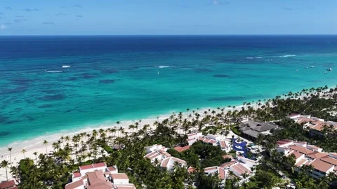 Punta Cana Skyline In Bavaro In Punta Cana Dominican Rep.. Vídeo Stock 324110241