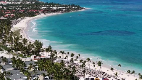 Punta Cana Skyline In Bavaro In Punta Cana Dominican Rep.. Stock Footage 324111511