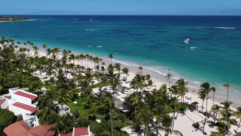 Punta Cana Skyline In Bavaro In Punta Cana Dominican Rep.. Vídeo Stock 324112956