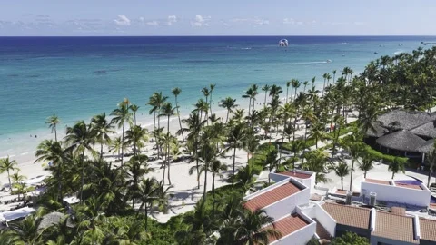 Punta Cana Skyline In Bavaro In Punta Cana Dominican Rep.. Vídeo Stock 324115381