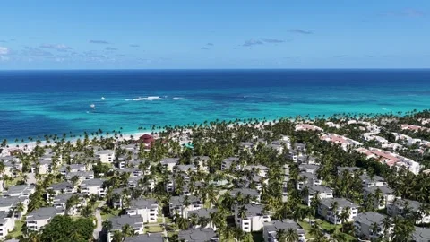 Punta Cana Skyline In Bavaro In Punta Cana Dominican Rep.. 스톡 동영상 324115637