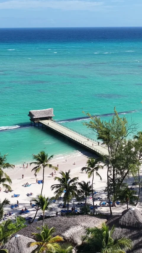 Punta Cana Skyline In Bavaro In Punta Cana Dominican Rep.. 스톡 동영상 324867182