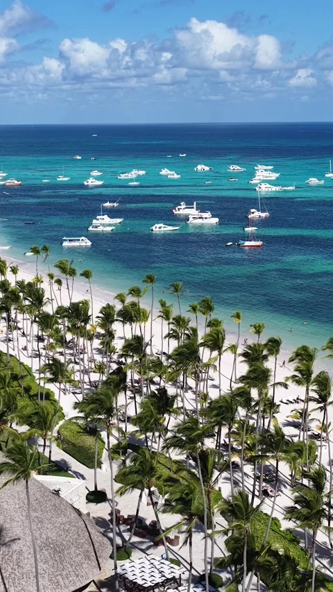 Punta Cana Skyline In Bavaro In Punta Cana Dominican Rep.. 스톡 동영상 325199408