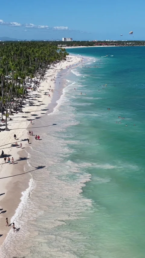 Punta Cana Skyline In Bavaro In Punta Cana Dominican Rep.. Video stock 325199684
