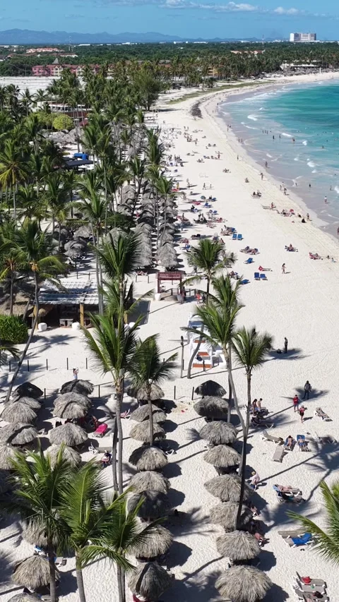Punta Cana Skyline In Bavaro In Punta Cana Dominican Rep.. Video stock 325199809