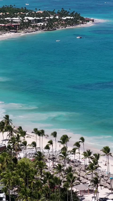 Punta Cana Skyline In Bavaro In Punta Cana Dominican Rep.. 動画素材 325464261
