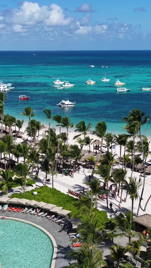 Punta Cana Skyline In Bavaro In Punta Cana Dominican Rep.. 動画素材 325464594
