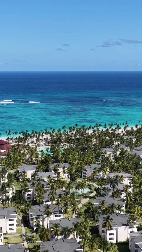 Punta Cana Skyline In Bavaro In Punta Cana Dominican Rep.. 動画素材 325464704