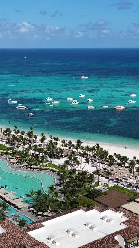 Punta Cana Skyline In Bavaro In Punta Cana Dominican Rep.. 動画素材 325464760