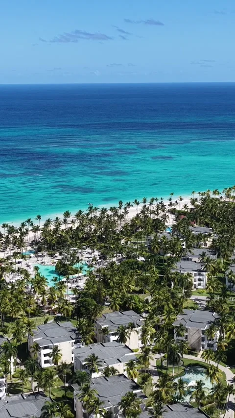 Punta Cana Skyline In Bavaro In Punta Cana Dominican Rep.. 動画素材 325464831