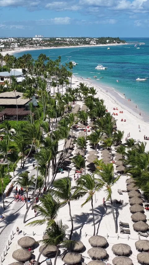 Punta Cana Skyline In Bavaro In Punta Cana Dominican Rep.. 動画素材 325464881