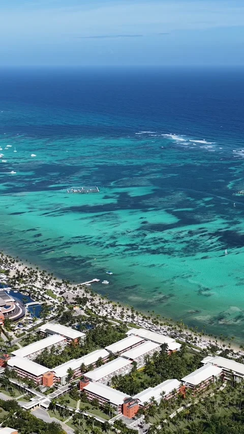 Punta Cana Skyline In Bavaro In Punta Cana Dominican Rep.. 動画素材 325464960