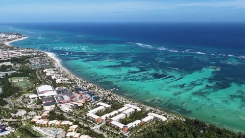 Punta Cana Skyline In Bavaro In Punta Cana Dominican Republic. Video stock 341901341