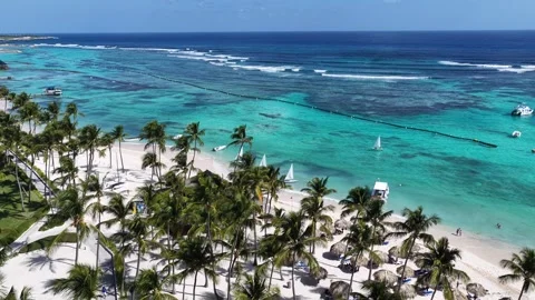 Punta Cana Skyline In Punta Cana In La Altagracia Dominican Rep.. Vídeo Stock 324106555