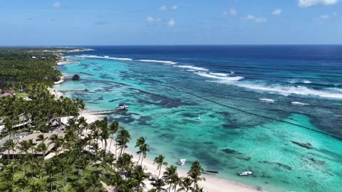 Punta Cana Skyline In Punta Cana In La Altagracia Dominican Rep.. Vídeo Stock 324107735