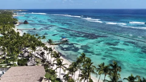 Punta Cana Skyline In Punta Cana In La Altagracia Dominican Rep.. Видео 324108996