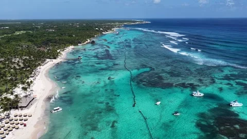 Punta Cana Skyline In Punta Cana In La Altagracia Dominican Rep.. Vídeo Stock 324111110