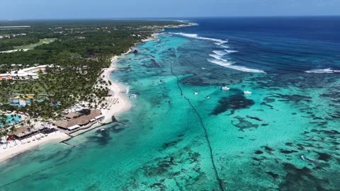 Punta Cana Skyline In Punta Cana In La Altagracia Dominican Rep.. Vídeo Stock 324111348