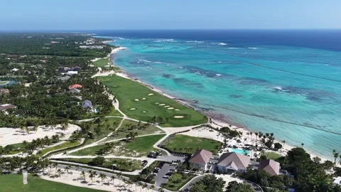 Punta Cana Skyline In Punta Cana In La Altagracia Dominican Rep.. Vídeo Stock 324112107
