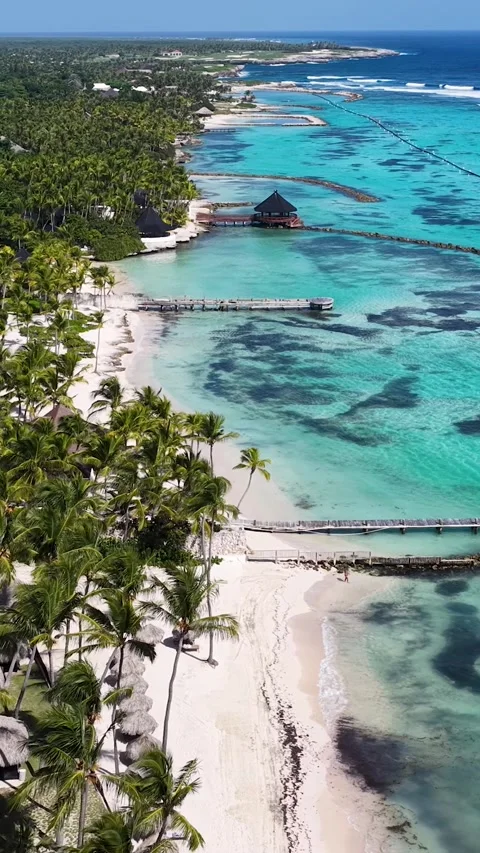 Punta Cana Skyline In Punta Cana In La Altagracia Dominican Rep.. 動画素材 327247136