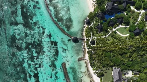 Punta Cana Skyline At Punta Cana In La Altagracia Dominican Republic. Caribbean Видео 327833411