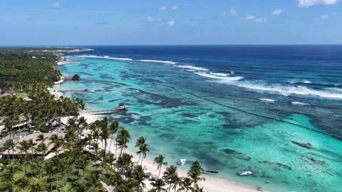 Punta Cana Skyline In Punta Cana In La Altagracia Dominican Republic. Stock-Footage 341898042
