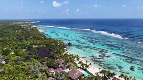 Punta Cana Skyline In Punta Cana In La Altagracia Dominican Republic. Video stock 341901962
