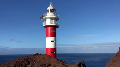 Punta de Teno with the beach, landscape, in Tenerife North, Spain - stock video Stock Footage 160683647
