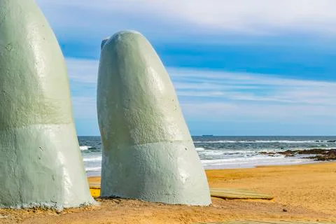 Punta del Este La Brava Beach Stock-Fotos